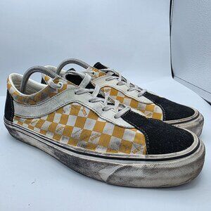 Vans Bold Ni Mens Size 10.5 Checkerboard Black Mango Mojito Sneaker Shoes Casual